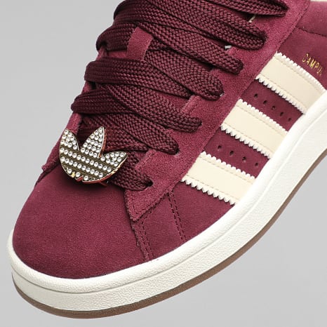 Adidas Originals - Baskets Femme Campus 00s W KK0049 Maroon Warm Vanilla Gold Metallic
