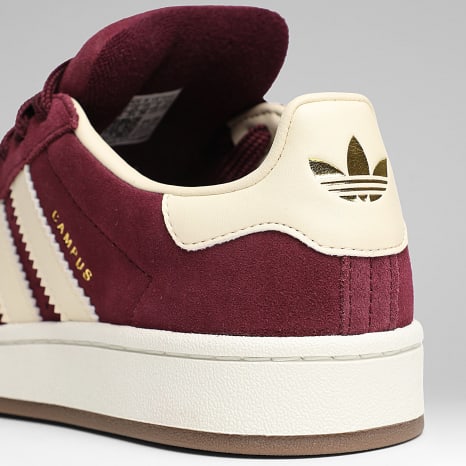 Adidas Originals - Baskets Femme Campus 00s W KK0049 Maroon Warm Vanilla Gold Metallic