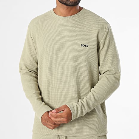 BOSS - Ensemble De Survêtement Waffle 50535870 50535877 Vert Clair