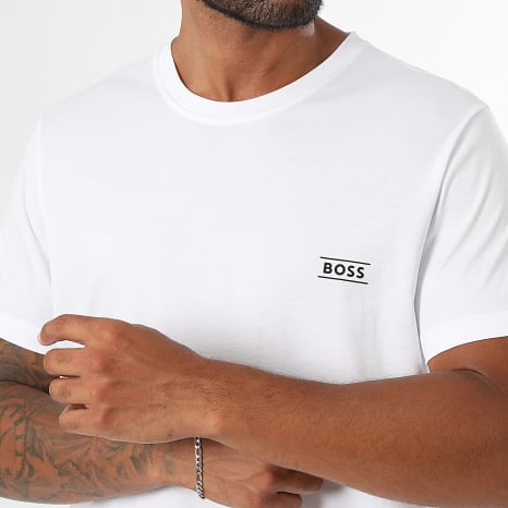 BOSS - Tee Shirt Pure Coton 50565324 Blanc