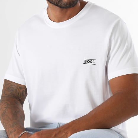 BOSS - Tee Shirt Pure Coton 50565324 Blanc