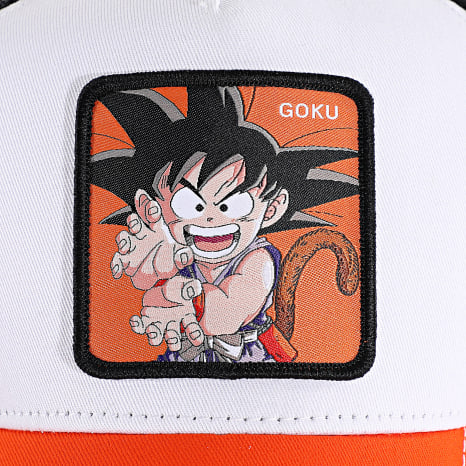 Dragon Ball Z - Casquette Trucker Goku Blanc Orange Noir