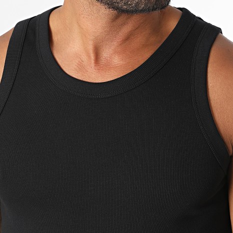 Jack And Jones - Lot de 2 Débardeurs Organic Rib Noir