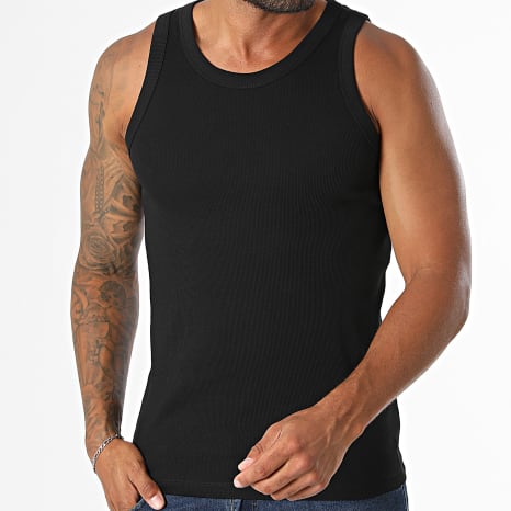 Jack And Jones - Lot de 2 Débardeurs Organic Rib Noir