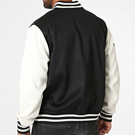 New Era - Veste Bomber LA Los Angeles Dodgers 660897517 Noir Blanc
