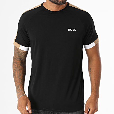BOSS - Tee Shirt Balance 50566937 Noir Marron Blanc