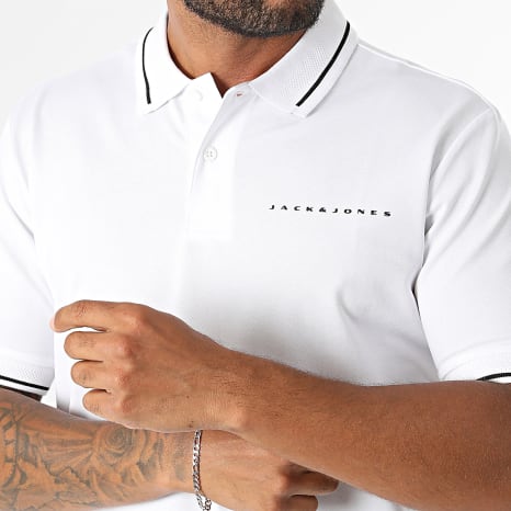 Jack And Jones - Polo Fusion Blanc
