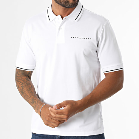 Jack And Jones - Polo Fusion Blanc