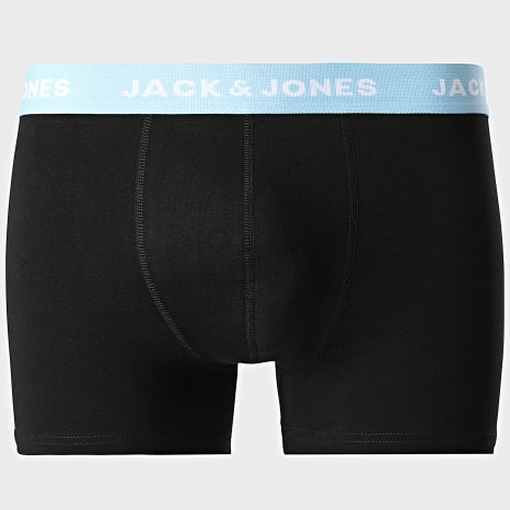 Jack And Jones - Lot De 12 Boxers Solid Bleu Marine Noir Gris Chiné Gris Anthracite Chiné