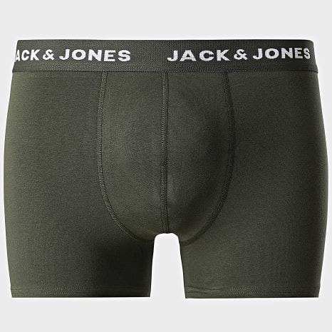 Jack And Jones - Lot De 10 Boxers Solid Vert Kaki Bordeaux Bleu Roi Bleu Marine Noir