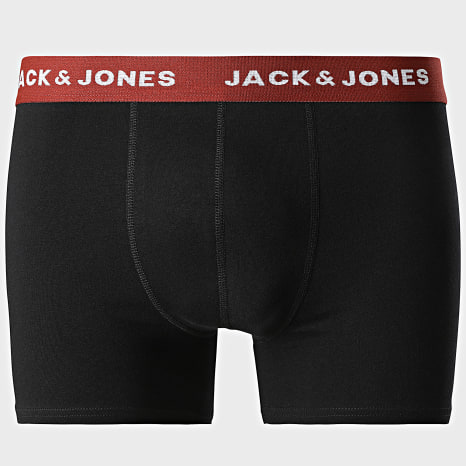 Jack And Jones - Lot De 10 Boxers Solid Vert Kaki Bordeaux Bleu Roi Bleu Marine Noir