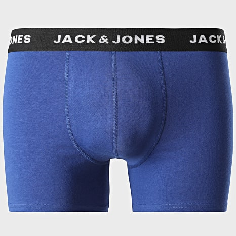 Jack And Jones - Lot De 10 Boxers Solid Vert Kaki Bordeaux Bleu Roi Bleu Marine Noir
