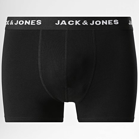 Jack And Jones - Lot De 10 Boxers Solid Noir Bleu Marine Gris Chiné Gris Anthracite Chiné