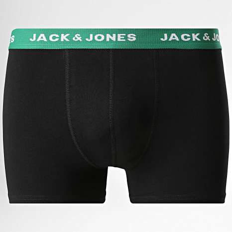 Jack And Jones - Lot De 10 Boxers Solid Noir Bleu Marine Gris Chiné Gris Anthracite Chiné