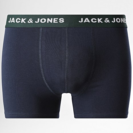 Jack And Jones - Lot De 10 Boxers Solid Noir Bleu Marine Gris Chiné Gris Anthracite Chiné