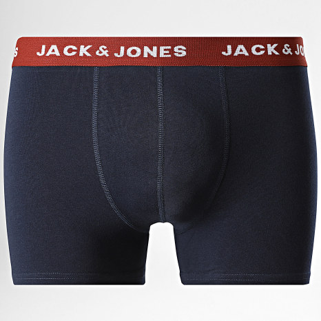 Jack And Jones - Lot De 10 Boxers Solid Noir Bleu Marine Gris Chiné Gris Anthracite Chiné