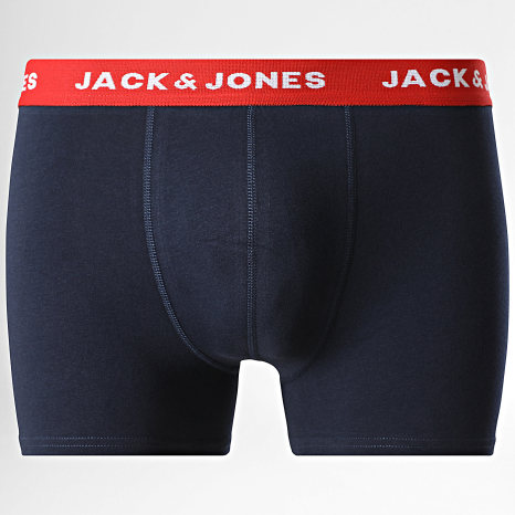Jack And Jones - Lot De 10 Boxers Solid Noir Bleu Marine Gris Chiné Gris Anthracite Chiné
