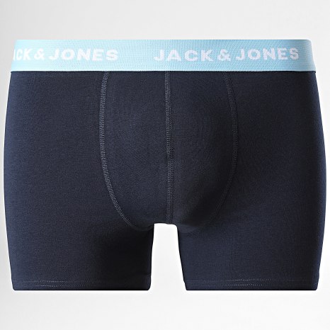 Jack And Jones - Lot De 10 Boxers Solid Noir Bleu Marine Gris Chiné Gris Anthracite Chiné