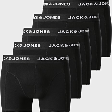 Jack And Jones - Lot De 5 Boxers Anthony Noir