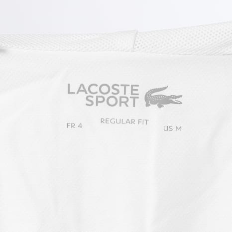 Lacoste - Veste Capuche Zippée Regular Fit Logo Crocodile Blanc