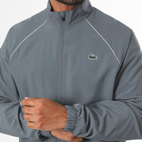 Lacoste - Ensemble De Survetement Regular Fit Logo Crocodile Gris Anthracite