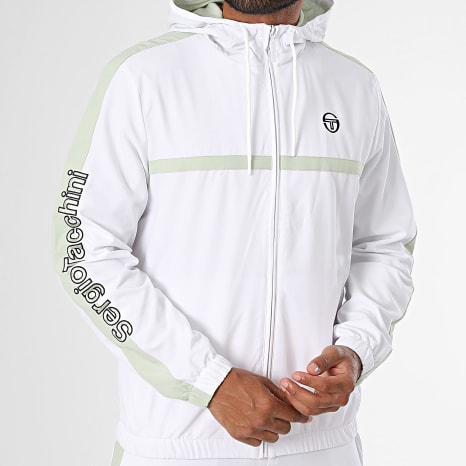 Sergio Tacchini - Ensemble De Survêtement Crannie Gemelli 41554 41560 Blanc Vert Clair