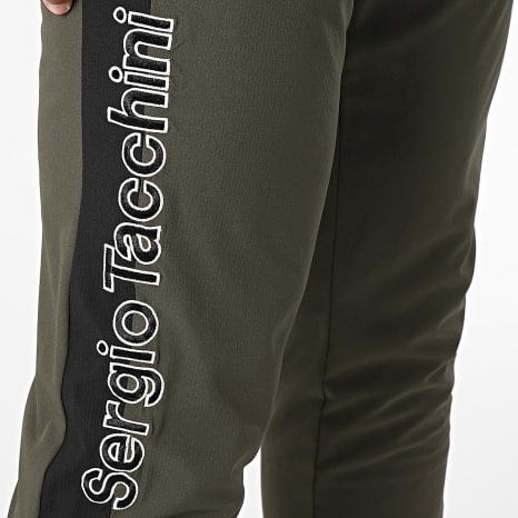 Sergio Tacchini - Ensemble De Survêtement Crannie Gemelli 41554 41560 Vert Kaki Noir