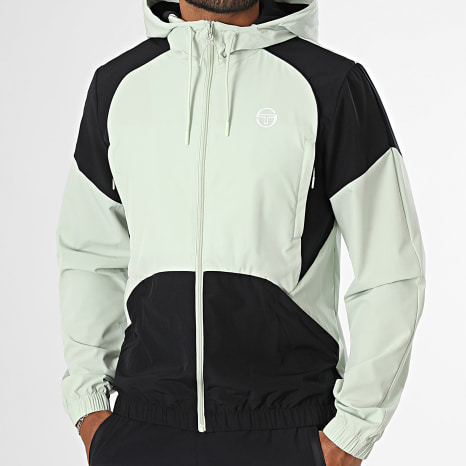 Sergio Tacchini - Ensemble De Survêtement Grecale 41724 41725 Vert Clair Noir