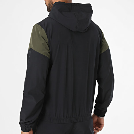 Sergio Tacchini - Ensemble De Survêtement Grecale 41724 41725 Vert Kaki Noir