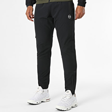 Sergio Tacchini - Ensemble De Survêtement Grecale 41724 41725 Vert Kaki Noir