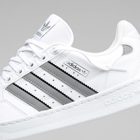 Adidas Originals - Sneakers NY 90 Stripes Wit Grijs Zwart