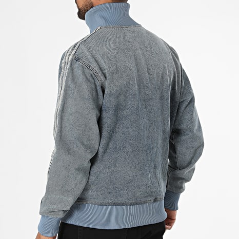 Adidas Originals - Veste Jean A Bandes Firebird Adicolor KS4970 Bleu Clair