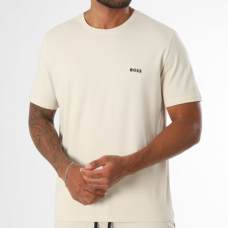 BOSS - Conjunto Camiseta y Pantalón Corto de chándal Mix And Match 50515312 50515314 Beige