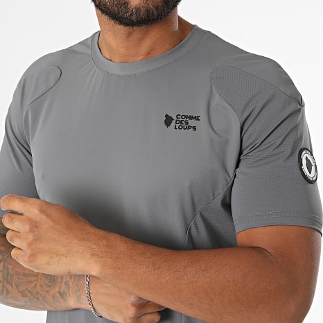 Comme Des Loups - Tee Shirt De Sport Fighter Gris Anthracite