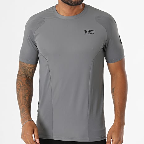 Comme Des Loups - Tee Shirt De Sport Fighter Gris Anthracite
