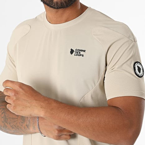 Comme Des Loups - Tee Shirt De Sport Fighter Beige