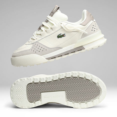 Lacoste - Baskets Femme Slam Break 226 Off White Grey