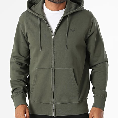 Levi's - Sweat Capuche Zippé 34584 Vert Kaki