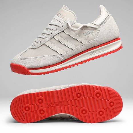 Adidas Originals - Baskets SL 72 RS Audi KJ1204 Chalk Pearl Hi-Res Red