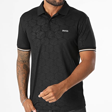 BOSS - Polo Manches Courtes Slim Fit Game 1 50564785 Noir