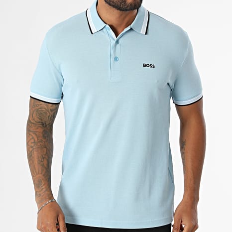 BOSS - Polo Manches Courtes Paddy 50469055 Bleu Clair