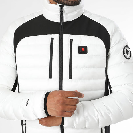 Comme Des Loups - Doudoune Chauffante Springs Blanc Noir