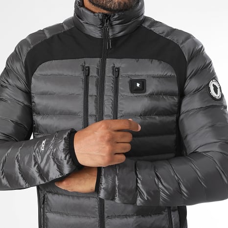 Comme Des Loups - Doudoune Chauffante Springs Gris Anthracite Noir