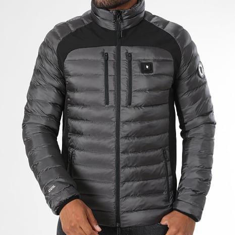 Comme Des Loups - Doudoune Chauffante Springs Gris Anthracite Noir