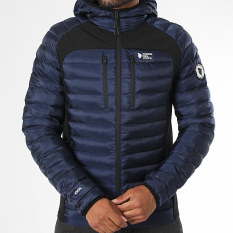 Comme Des Loups - Doudoune Capuche Colorado Bleu Marine Noir