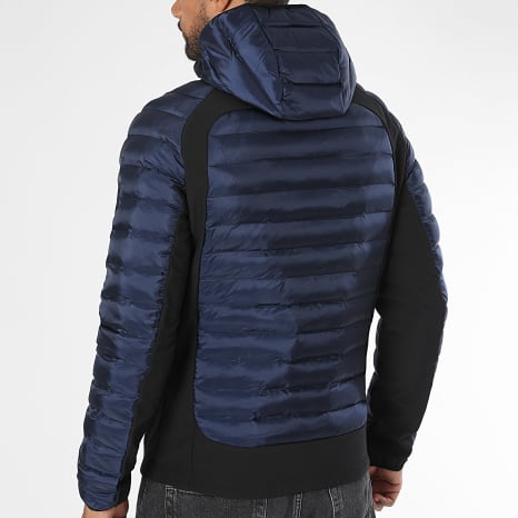 Comme Des Loups - Doudoune Capuche Colorado Bleu Marine Noir