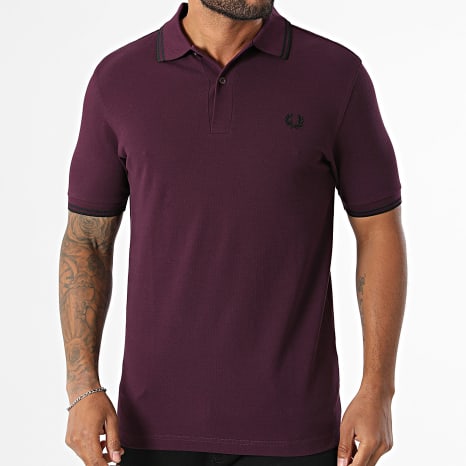 Fred Perry - Polo Manches Courtes Twin Tipped M3600 Violet