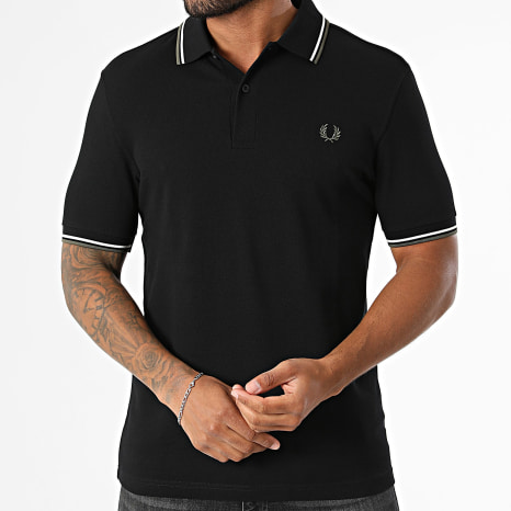 Fred Perry - Polo Manches Courtes Twin Tipped M3600 Noir