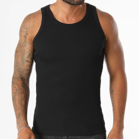 Jack And Jones - Débardeur Organic Rib Noir