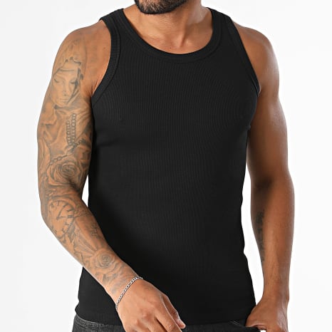 Jack And Jones - Débardeur Organic Rib Noir
